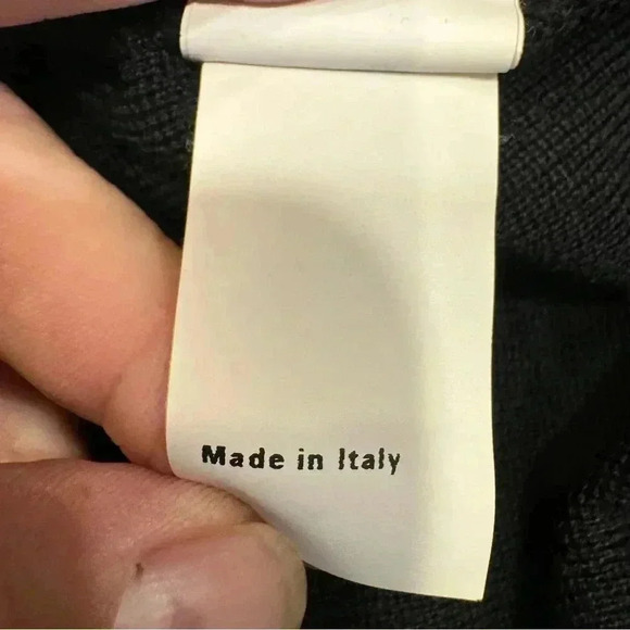 Alberta Ferretti Black Sweater 100% Wool V-back Made In Italy US 6 - Picture 6 of 12